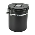 thumbnail image 3 of Stainless Steel Airtight Coffee Canister, CO2 Release Valve, Date , Mess Free, 1500ml Capacity,, 3 of 8