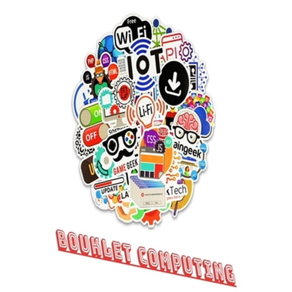 Pre-Owned bouklet Computing: Programming Language Stickers Bomb Waterproof Sticker For DIY Laptop Luggage