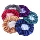 thumbnail image 3 of GOOHOCHY Gorro de dormir de satén de doble capa con gorro de dormir elástico para mujer (morado), 3 of 7