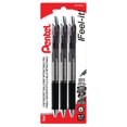 thumbnail image 1 of Feel-It! Retractable Ballpoint Pen, (0.7mm), Black Ink, 3PC Pack, 1 of 6