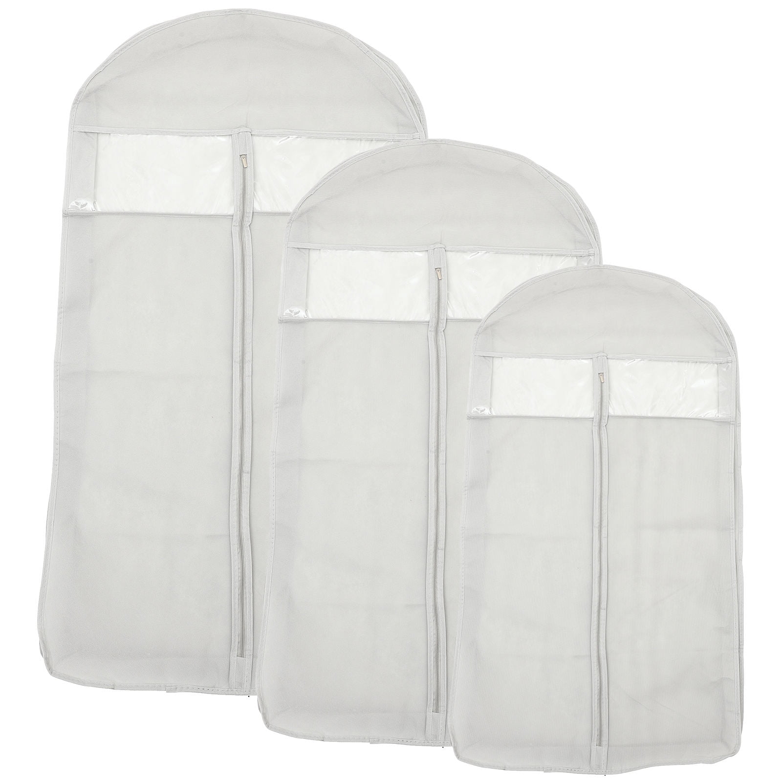 ROMANSENTIAL Garment Bag for Suit Garment Dustproof Bag Simple Design 3Pcs