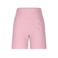 thumbnail image 4 of BLVB Bermuda Shorts for Women Fashion Straight Leg High Waisted Knee Length Chino Shorts with Pockets Summer Vacation Outfits, 4 of 7