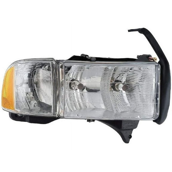 Right Passenger Side Headlight Assembly - Compatible with 1999 - 2002 Dodge Ram 1500 with Sport Package 2000 2001
