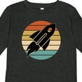 thumbnail image 4 of Inktastic Space Rocket Retro Sunset Boys or Girls Long Sleeve Toddler T-Shirt, 4 of 5