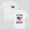thumbnail image 2 of USA Flag Tee Shirt for Women 4th of July Memorial Day Gift T Shirt Casual Short Sleeve American Proud T-Shirt Tops White,3XL, 2 of 6
