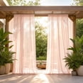 thumbnail image 6 of AUNVITO Clearance Outdoor Sunshade Sheer Curtain 118 x 30 Inches Resist Mosquito Mesh Gauze for Patio Pergola Garden Courtyard Balcony Decor, 6 of 7