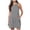 Grey, variant on Women Short Dress Sleeveless Mini Tank Casual Workout Sport Tennis Athletic With 2 Pockets