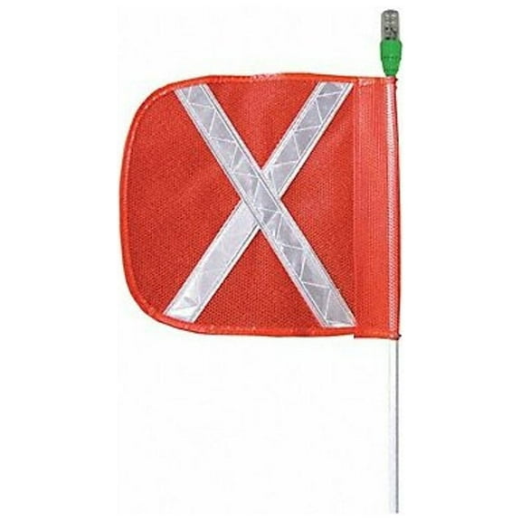 Checkers Industrial Nylon Mesh Outdoor Flag, Warning Whip
