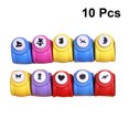 thumbnail image 3 of CIMAXIC 10PCS Kids DIY Manual Mini Paper Craft Punch Embossed Educational Toys for Children Festival Papers Greeting Cards (Random Patterns and Colors),1.38"X1.26"X0.91", 3 of 4