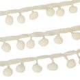 thumbnail image 1 of fastboy Add Touch Of Elegance To Sewing Projects Multiple Colors Available Pom Trim Ball Fringe Ribbon Beige, 1 of 6