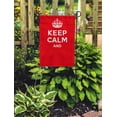 thumbnail image 2 of LADDKE Red Sign Keep Calm Crown Heraldry Badge Typographic Antique Clip Garden Flag Decorative Flag House Banner 28x40 inch, 2 of 2