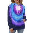 thumbnail image 4 of Galaxy Swirl Art Print 3D Print Hoodie Men Women Autumn Thin Pullover Sweatshirt Vintage Streetwear Tops, 4 of 6
