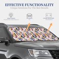 thumbnail image 4 of Fotbe Colourful Horses 2-Piece Car Windshield Sun Shade | Sun Blocker for Car Windshield | Foldable Automotive Interior Accessories for Sun Protection-Small, 4 of 7