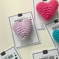 thumbnail image 2 of Lohuatrd Crocheted Heart Pocket Hug Fine Workmanship Encouragement Handmade Love Gift Cute Knitted Heart Decoration, 2 of 7