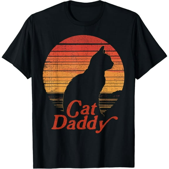 Mens Cat Daddy Funny Cat Lover - Cat Dad T-Shirt