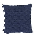 thumbnail image 3 of Better Trends Agnes Cotton 2 Piece Set Pillow Cover, 18" x 18" Square, Navy, 3 of 6