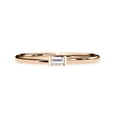 thumbnail image 2 of AFFY Solitaire Stackable Engagement Ring for Women, 1/10 Carat (ctw) Baguette Cut Lab Grown Diamond Promise Ring In 10K Solid Rose Gold F-G, VS-SI Quality (0.10 ctw) Ring Size-4, 2 of 6