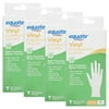 (4 pack) Equate Vinyl Examination Gloves, One Size, 8 Count