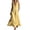 Yellow, variant on Makaor Linen Dress Women A Line Button Maxi Dresses Plus Size Sleeveless Dress Gingham V Neck Beach Vacation Clothes with Pockets Black L