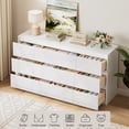 thumbnail image 3 of 60’’ High Gloss White Dresser with 9 Drawers, Modern Storage Cabinet for Bedroom, Hallway, Living Room, 3 of 7