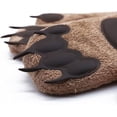 thumbnail image 2 of Manoplas para horno, manopla para horno con diseño de oso, guantes de cocina resistentes al calor y flexibilidad de algodón, juego de 2 (marrón), 2 of 5