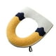 thumbnail image 2 of Funda de asiento de inodoro bordada modelo con cremallera | Poliéster lavable suave | Azul | 43x37cm | Cojín Four Seasons cómodo e higiénico | Fácil de instalar, duradero, se adapta a la mayoría de, 2 of 6