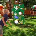 thumbnail image 4 of Divertido juego de lanzamiento, pancarta temática reutilizable, bolsa de arena colgante, juego de lanzamiento, pancarta para niños y adultos, juguete Bebidas shamjiam Juguetes para lanzar sacos de arena, 4 of 6