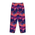 thumbnail image 5 of Balery Retro Palms print Women's Pajama Pants,Ultra Lightweight Pjs,Lounge Pant-X-Large, 5 of 9