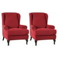 thumbnail image 2 of tredstone 2x Breathable Armchair Cover Stay Fresh And Comfortable In Any Weather Soft Winered, 2 of 6