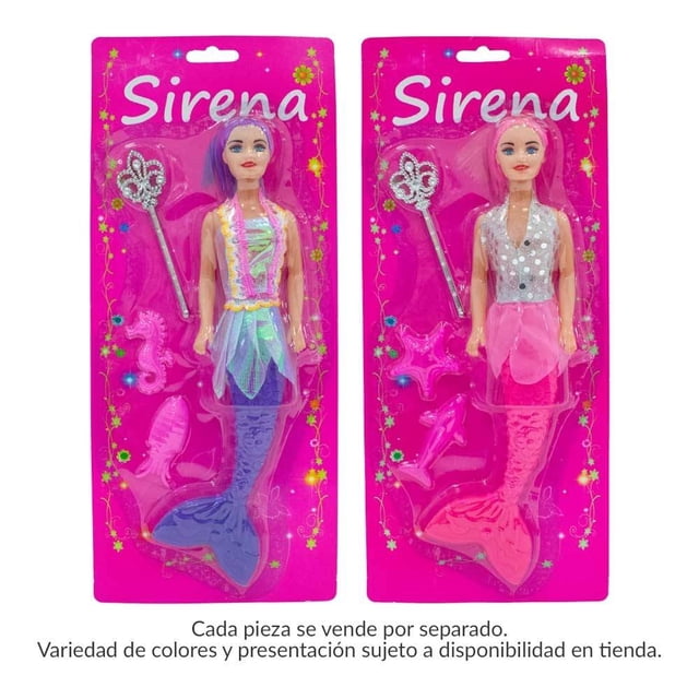 Muñeca Prichos Sirena Varios Modelos 1 Pieza