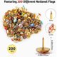 thumbnail image 3 of 200 Pcs National Flag Pins World Push Pins Thumb Tacks Country Flag Push Pins with National Flag Guide, Map Tacks Flag Map Push Pins for World Map Pin, 3 of 5