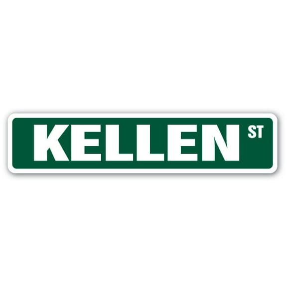 KELLEN Street Sign Childrens Name Room Sign | Indoor/Outdoor |  18" Wide