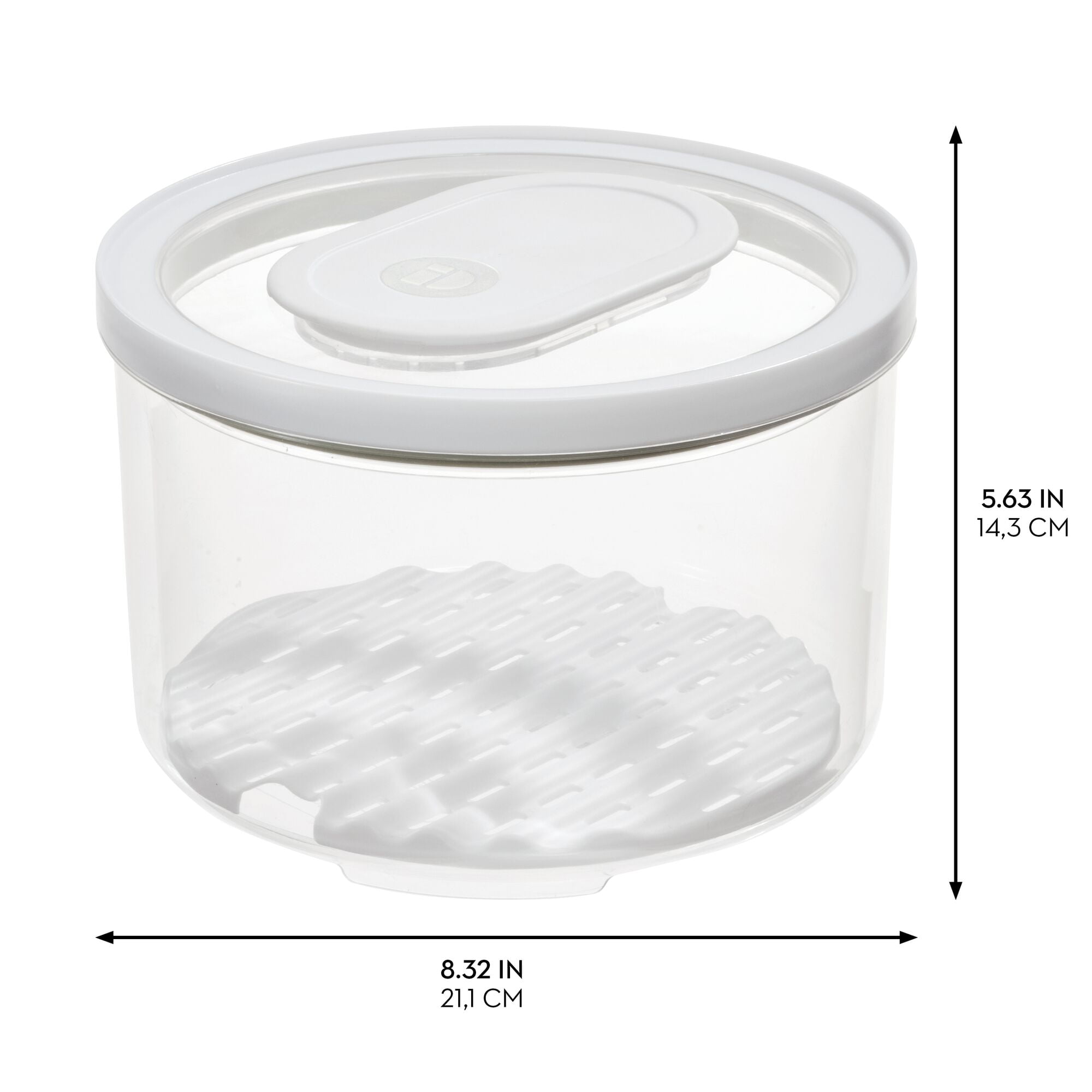 iDesign IDFRESH BPA-Free Recycled Plastic Produce Storage Bowl, Large