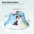 thumbnail image 6 of Kll Collie In Bathtub Bucket Hat For Women Men Packable Travel Beach Sun Hat Outdoor Rave Accessories Reflective Fisherman Cap, 6 of 9