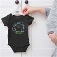 thumbnail image 5 of Tootsie Roll Pop Mr Owl Neon Sign Romper Boys or Girls Infant Baby Brisco Brands NB, 5 of 6
