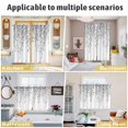 thumbnail image 5 of Eucalyptus Leaves Kitchen Curtains Window Panels, Grey Summer Botanical Weeping Insulated Window Treatment Curtain, Grommet Curtains for Bedroom/Living Room/Bathroom, 2 Piece 42"Wx84"L, 5 of 8