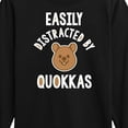 thumbnail image 3 of Instant Message - Easily Distracted By Quokkas - Toddler & Youth Long Sleeve Graphic T-Shirt, 3 of 6