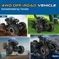 thumbnail image 3 of Wisairt RC Car for Kids, 1:16 Remote Control Car with 1080P HD Camera, 4WD RC Monster Truck, 2.4 GHz Alloy Car Toy for Kids Boys Teens Adults Birthday Christmas Gifts (Black), 3 of 8