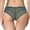 Green, variant on Women's Cheeky Panties, Elastic Waist Sexy Lace Breathable Ladies Thin Hipster Briefs White L