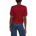 thumbnail image 2 of CeCe womens  Hairy Wool-Blend Cardigan Sweater, m, Red, 2 of 3