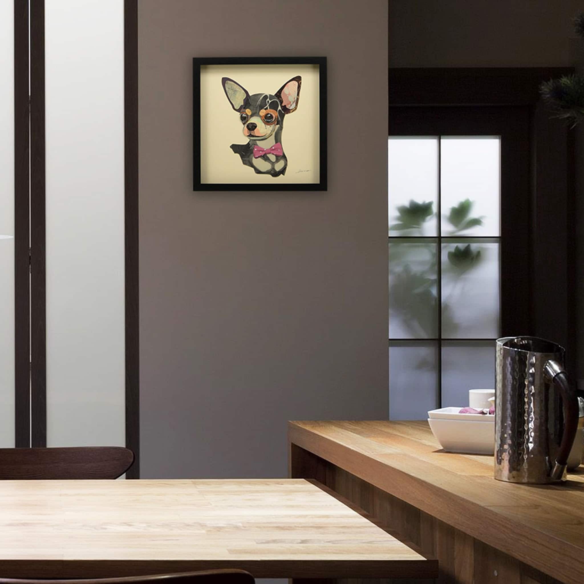 Empire Art Dog Animals & Insects Framed Mixed Media Art, by Alex Zeng