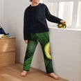 thumbnail image 5 of Pofeuu Fresh Avocados Print Teenagers' Pajama Pants, Soft Lounge Pajama Pants with big pockets for Men Plaid Pj Bottoms-Small, 5 of 6