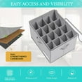 thumbnail image 3 of Large Capacity Shoe Storage With Lid Reinforced & Proof Home Closet Organizer Sweater Containers for Closets Coat Storage Bag Zipper Container Shelf Storage Flat for Storage under Bed Organization And, 3 of 3