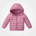 thumbnail image 2 of Teylalorva Outerwear Jackets for Girls Lightweight Puffer Jacket Casual Warm Winter Coat for Girls（Girls） Pink Size 4T, 2 of 2