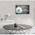 thumbnail image 3 of Wall Art Gray Dandelion Canvas Wall Art For Living Room Bathroom Decoration White Flower Flora Dandelion Picture Canvas Prints Artwork Framed Ready To Hang 12x16 Inch, 3 of 6