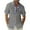 Gray, variant on Tqyyweavej Linen Hawaiian Shirts for Men Short Sleeve Color Block Botton Down Ribbed T-Shirts Lounge Baggy Tops with Pocket M-3XL