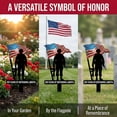 thumbnail image 6 of ERTZAE Patriotic Garden Stake,11.82" Standing Soldier Silhouette Yard Sign,4Th Of July Decorations Outdoor,Usa Lawn Porch Yard Sign,Red White Blue Independence Anniversary Memorial Day Decor, 6 of 9