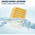 thumbnail image 3 of Superior Leak-Proof Silicone Travel Soap Case with Drainage Lid/Layer, Compact Bar Soap Container, Durable Soap Holder for Camping, Gym, and Travel Size Toiletries (Butter-Yellow), 3 of 6