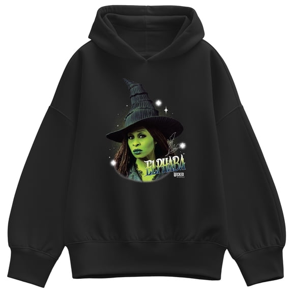 Wicked - Elphaba Bootleg Oversized Fleece Hoodie Sweatshirt