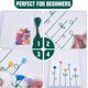 thumbnail image 4 of Juego de 2 botones para hacer arte, pegatinas para botones, kit de lienzo con botones sencillos, kit para crear tu propio arte con flores, kit para manualidades para niños pequeños en edad preescolar, 4 of 7